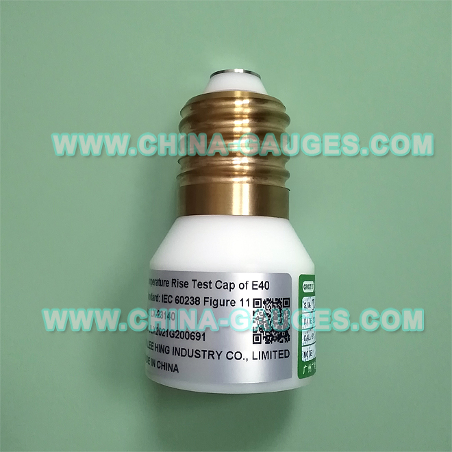 E40 Test Cap of IEC 60238 Figure 11